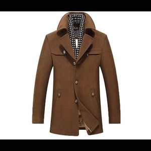 Men's Wool Blend Pea Coat